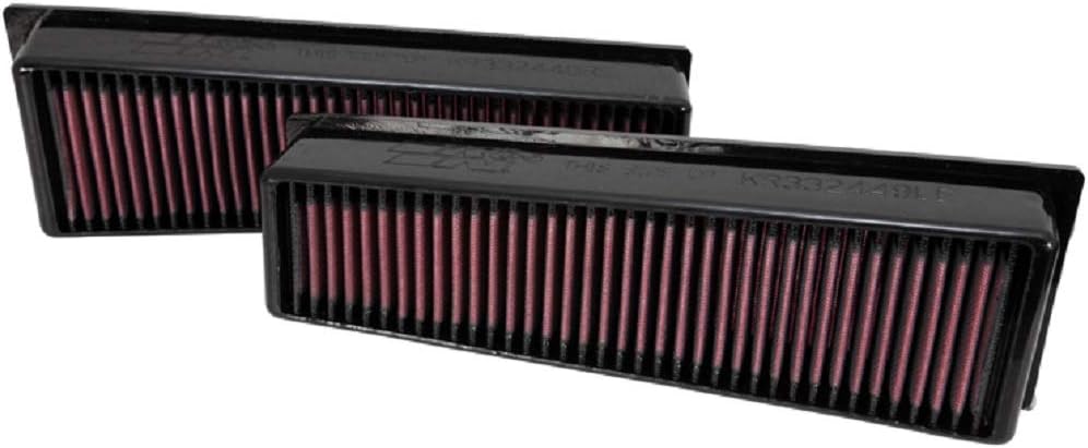 K&N Engine Air Filter: Increase Power & Acceleration, Washable, Premium, Replacement Car Air Filter: Compatible with 2009-2014 BMW (X5 M, X6 M), 33-2449