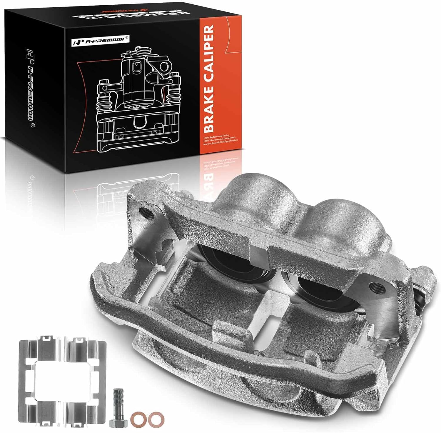 A-Premium Disc Brake Caliper Assembly with Bracket Compatible with Select Ford Models - For F-150 2009, Lobo 2009-2014, Pickup - Front Left Driver Side