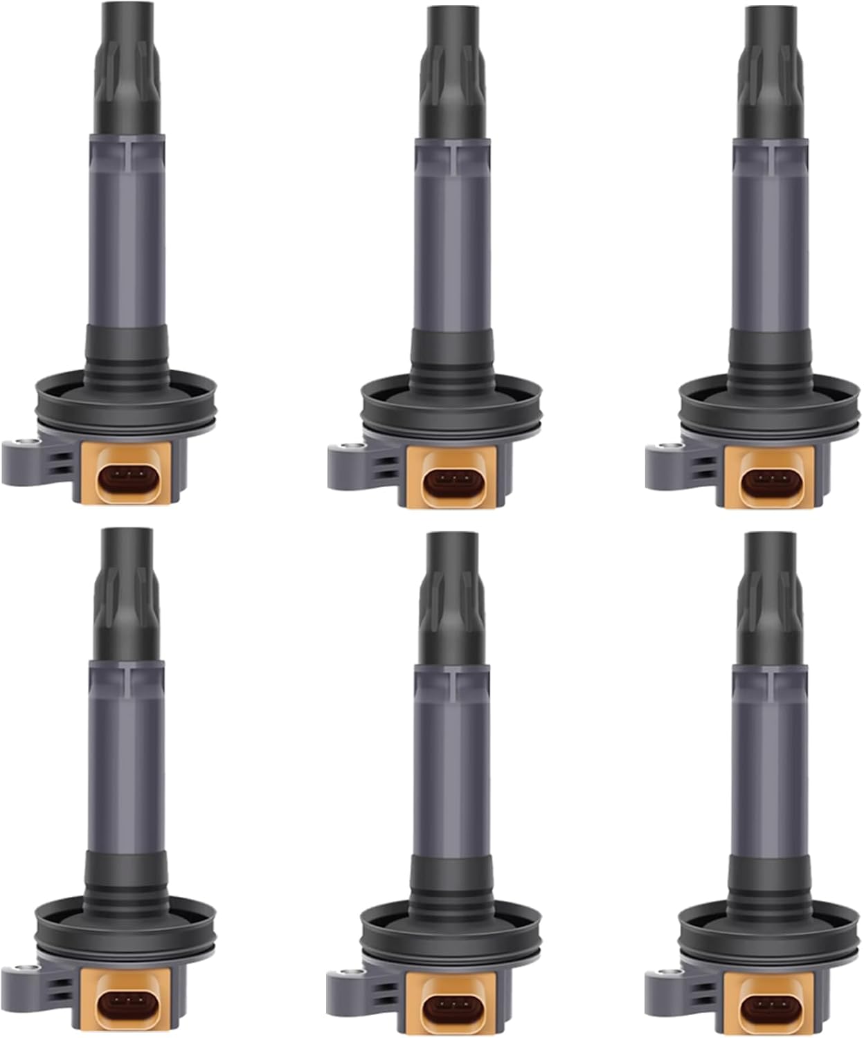Ignition Coil Pack Set of 6pcs UF646 C1814 Compatible with Turbo 3.5L V6 Ford F150 Ecoboost 2011 2012 2013 2014 2015 2016 Expedition Explorer Transit Ecoboost Flex Lincoln MKS MKT Navigator