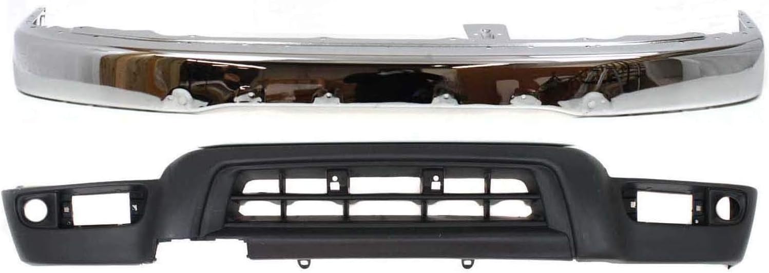 Garage-Pro Bumper Kit for Toyota 4Runner Base SR5 1999-2002 Front Sport Utility Chrome Steel w/license plate provision For Models Without Sport Package Replaces # 5210135660 TO1002168 5391135911