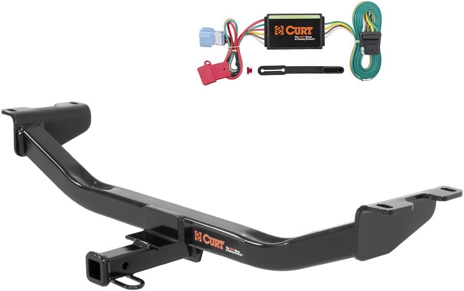CURT Class 2 Trailer Hitch Bundle with Wiring for 2013-2017 Acura RDX - 12083 & 56008