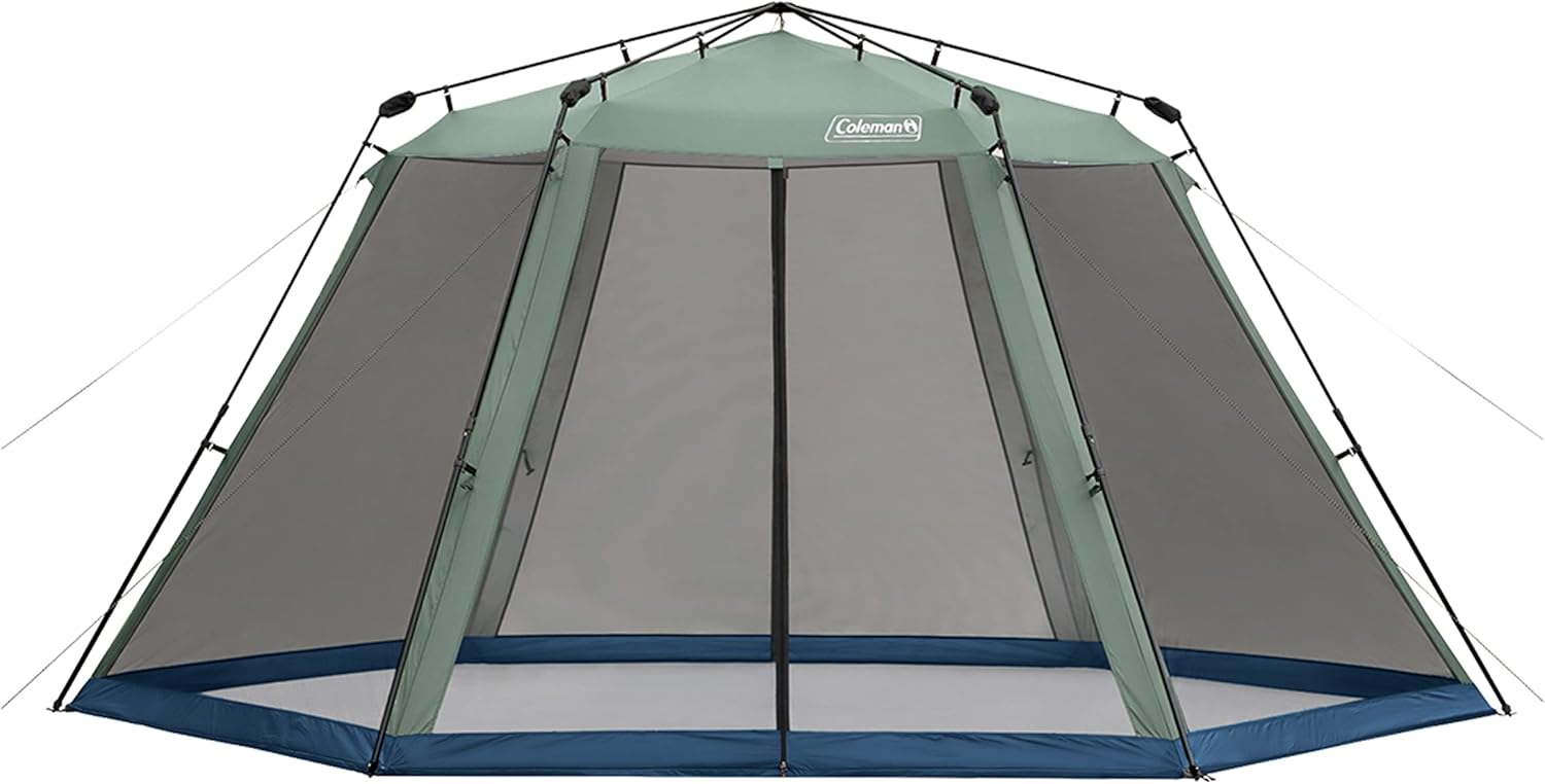 Coleman Skylodge Screened Canopy Tent with Instant Setup 10x10/15x13ft Portable Screen Shelter with 1-Minute Setup for Bug-Free Lounging Great for Picnic Yard Beach Park Camping & More