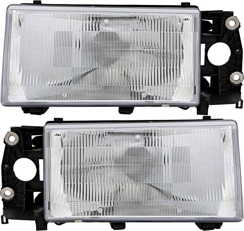 Compatible with Volvo 740 1990-1992/940 1991 1992 1993 1994 1995 Headlights Lamps Set Halogen Driver and Passenger Side