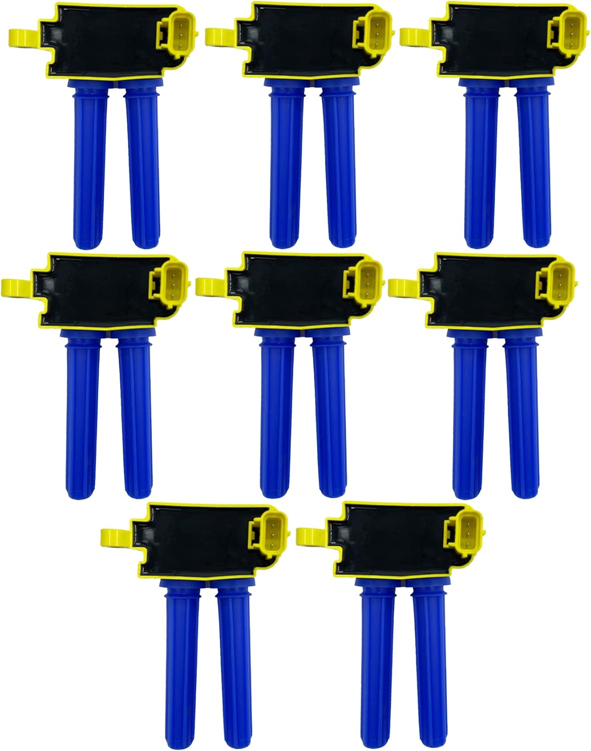 IGNITION COIL 56029129AF C1526 UF504 UF-504 SET OF 8 COMPATIBLE WITH Chrysler Aspen 300 Dodge Challenger Magnum Ram 1500-3500 Jeep Grand Cherokee Commander 5.7 6.1 6.2 6.4 V8