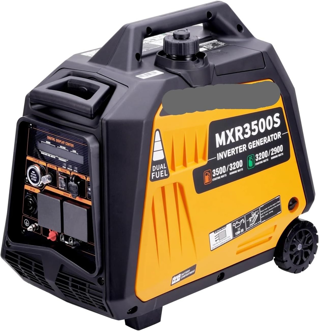 3200W Petrol Inverter Generator Portable Camping 3.5kVA Genset Dual Fuel Gas/LPG