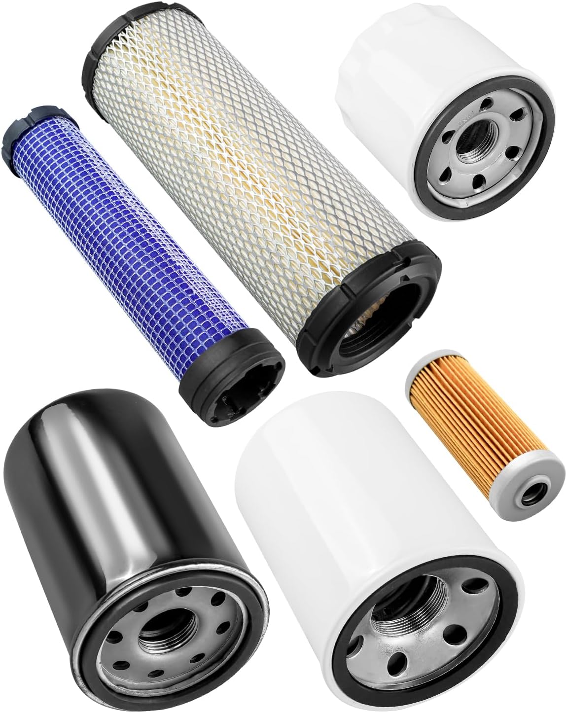 Oil Fuel Air Filter Kit Fit for Yanmar Tractors SA221 SA324 SA424 Replace 1A8330-05110 198167-24900 198119-48310 129053-55670 119305-35170
