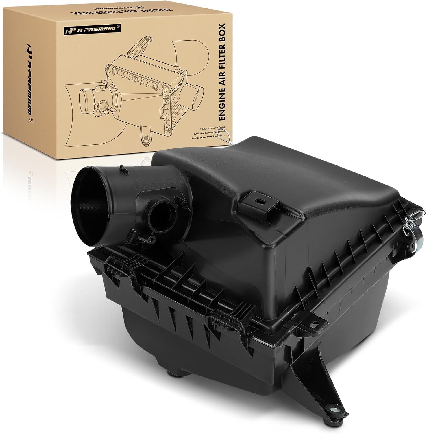A-Premium Engine Air Filter Cleaner Box Housing without Air Strainer Compatible with Toyota Tacoma 2016-2022 3.5L