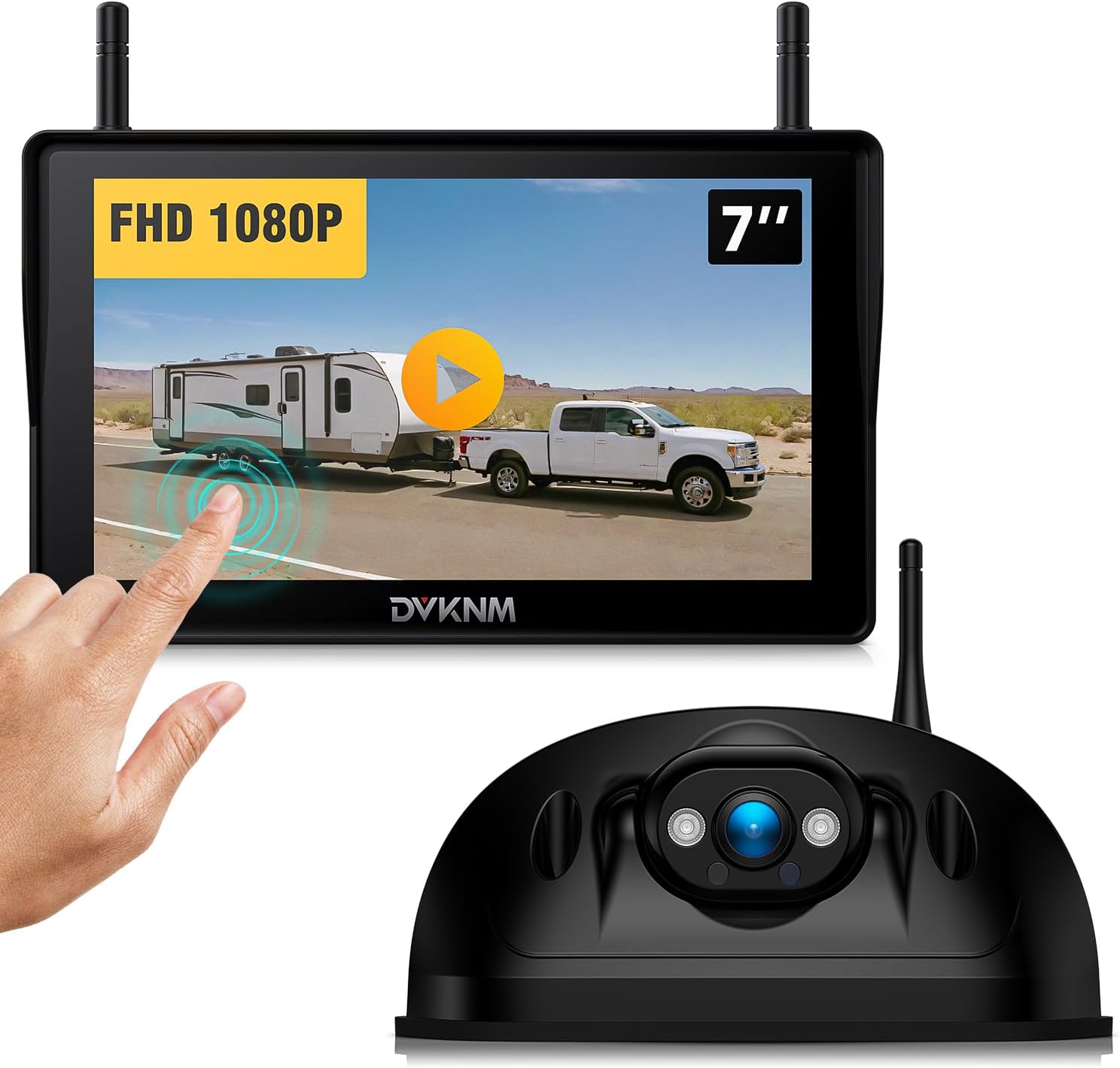 Wireless RV Backup Camera System for Furrion Pre-Wired RVs Truck Trailer, FHD 1080P 7