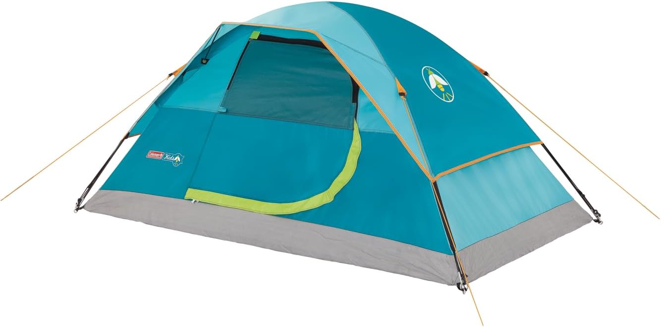 Coleman Kids Wonder Lake Tent with Rainfly, Sets Up in About 10 Minutes, 2-Person Glow-in-The-Dark Tent for Campsite, Backyard, or Indoor Use