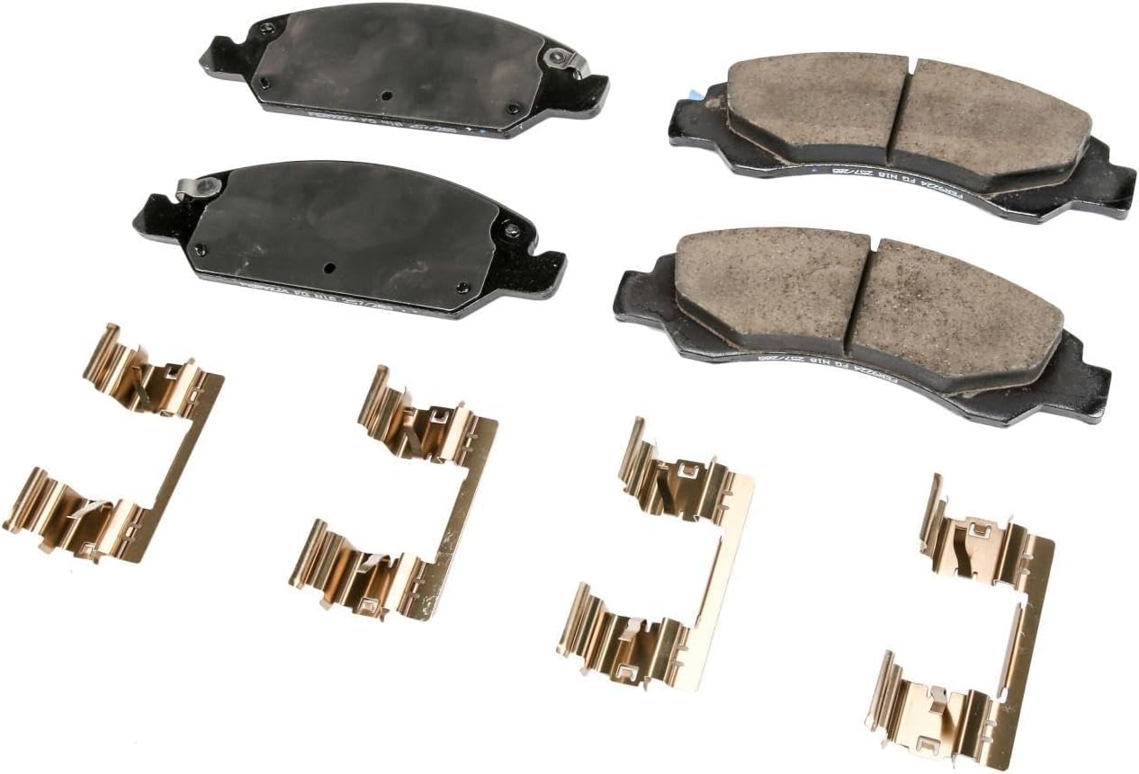 GM Genuine Parts 171-1252 (19369415) Front Disc Brake Pad Set with Clips