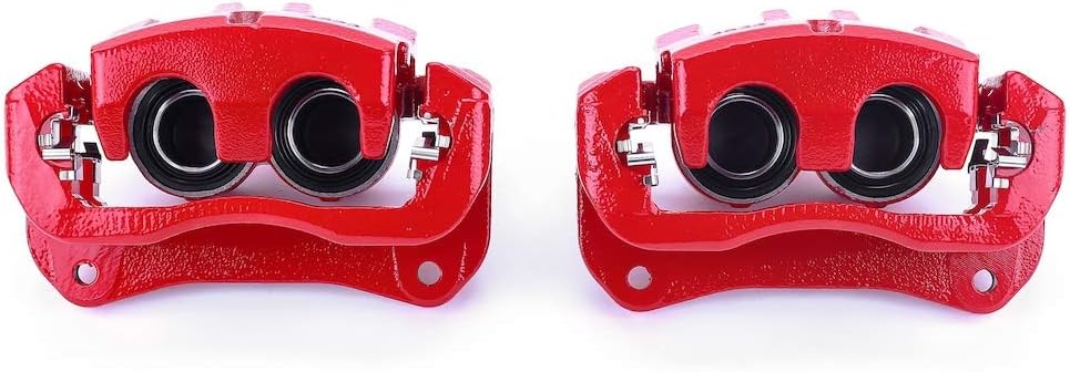 Power Stop Front S3352 Pair of High-Temp Red Powder Coated Calipers For NX200t, NX250, NX300, NX300h, NX350, NX350h, RX350, RX350L, RX450h, RX450hL, Crown, Highlander [Model Specific]