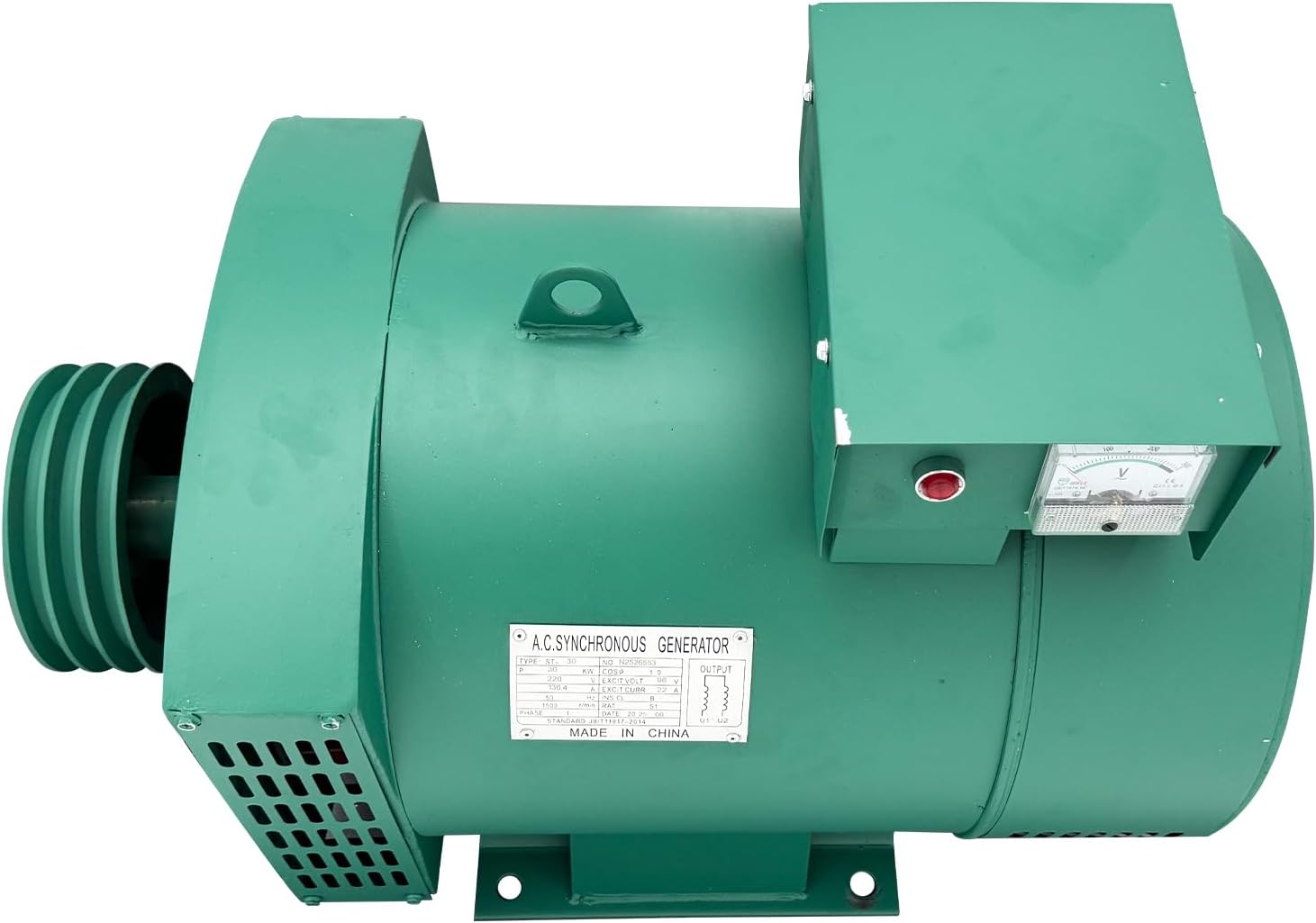 Power Generator 30KW Alternator Pure Copper with Carbon Brush, Ideal for Farm, Job Site,Home Backup Power & Backup Power 220V 50HZ Single-Phase