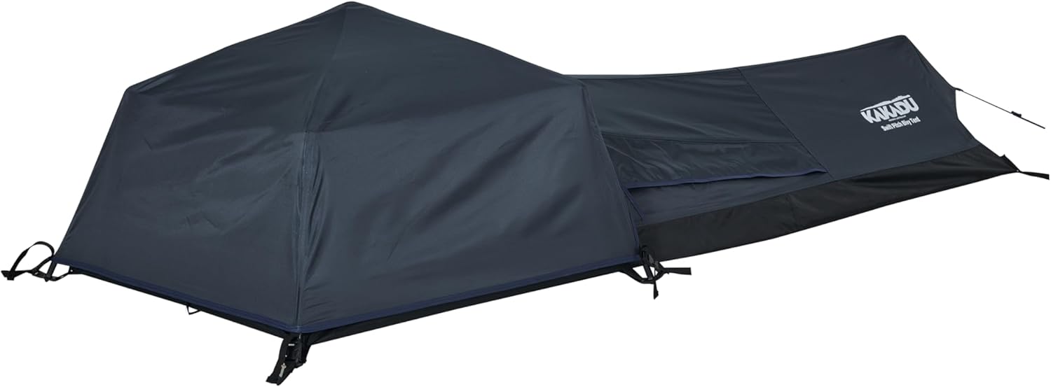 Kakadu Swift Pitch Bivy Tent, 1 Person, 3 Season, Lightweight Tent with Switch Pitch Hub System, 150D Ripstop Waterproof Rainfly, No-See-Um Mesh, Roll-Top Carry Bag Included