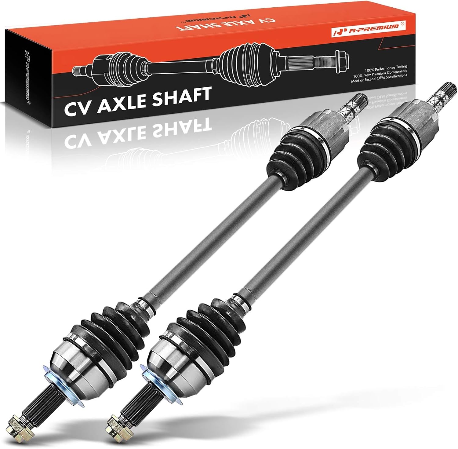 A-Premium Pair (2) Front CV Axle Shaft Assembly Compatible with Subaru Impreza 2008-2015, Legacy 2005-2009, Outback 2005-2009, Driver and Passenger Side