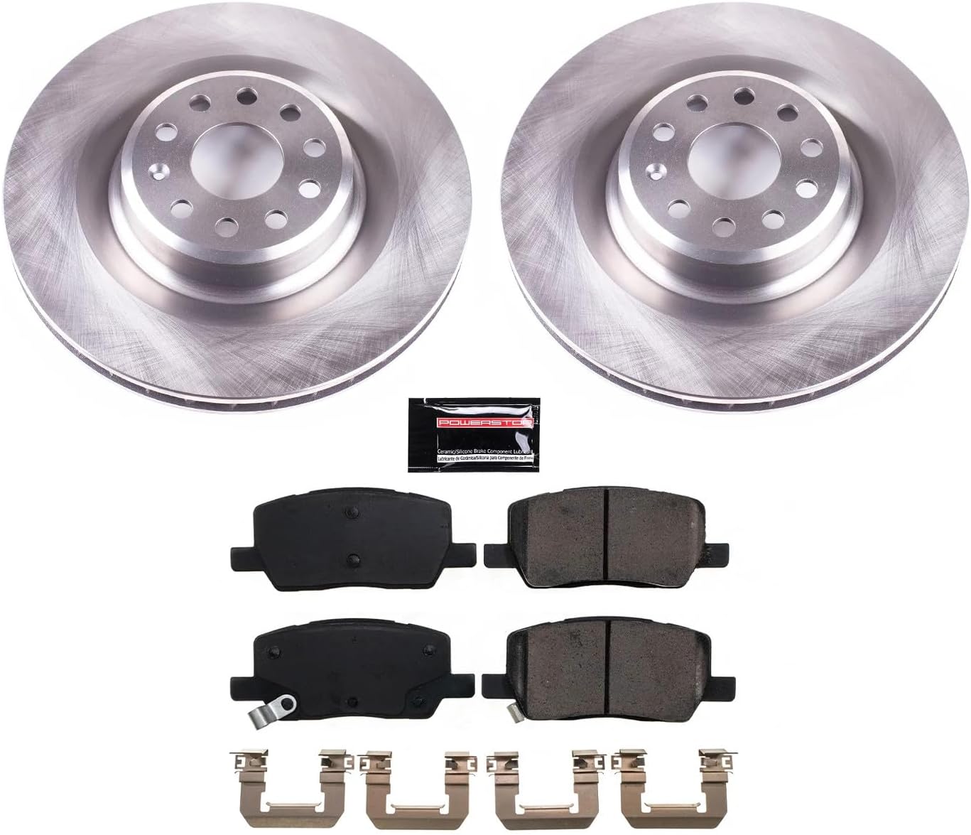 Power Stop Rear KOE8857 Stock Replacement Brake Pad and Rotor Kit Autospecialty For Tesla S 2017-2021, Tesla X 2017-2021 [Model Specific]