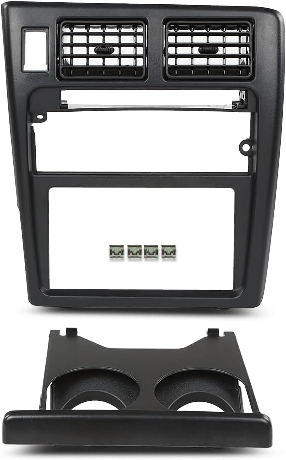 Radio Bezel Dash Board Trim, Fit Toyota Tacoma 1995 1996 1997, Dashboard Panel, Black