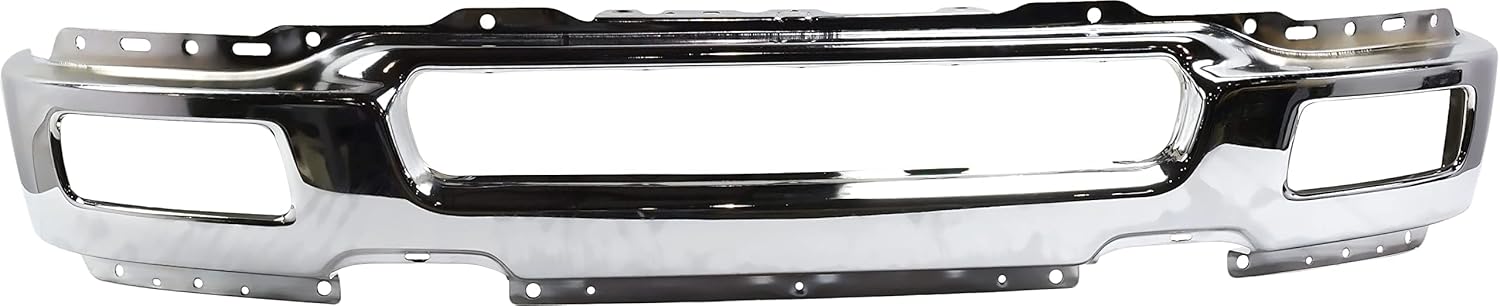 Garage-Pro Front Bumper Compatible with 2004-2006 Ford F-150, Fits 2006 Lincoln Mark LT Face Bar, Chrome, with FL Holes, New Body Style, To 8-8-05