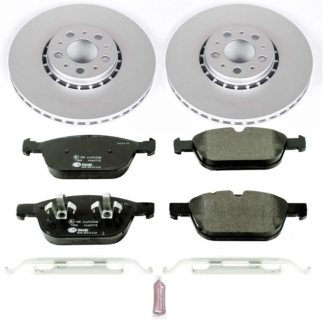 Power Stop ESK5707 Front Euro-Stop Brake Kit Volvo For Volvo XC90 2003-2014 [Model Specific]