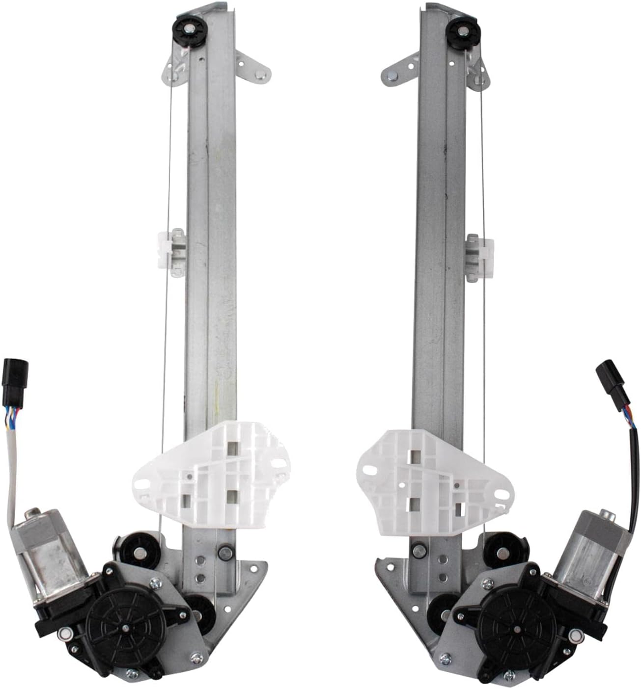 TRQ Front Power Power Window Regulator & Motor Assembly Set Compatible with 82-94 Chevrolet GMC 91-94 Oldsmobile