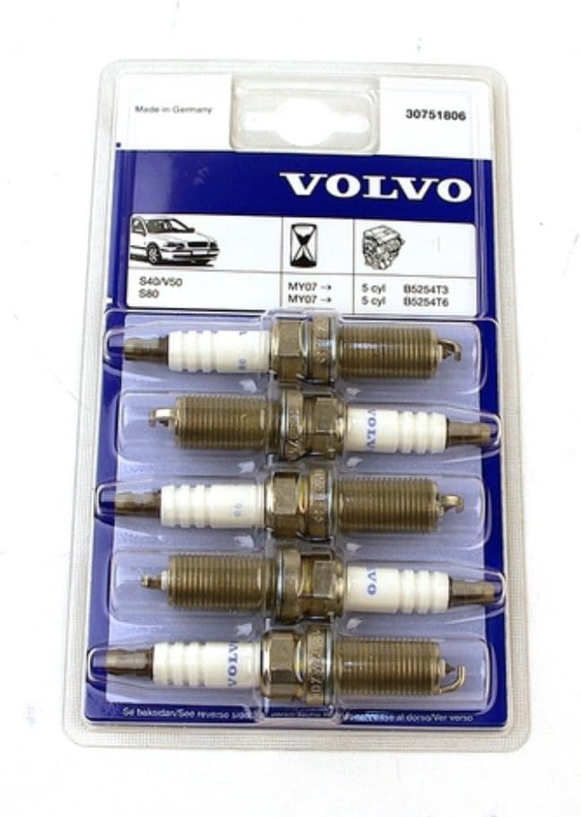 Genuine Volvo 30751806, Spark Plug Kit (Turbo)