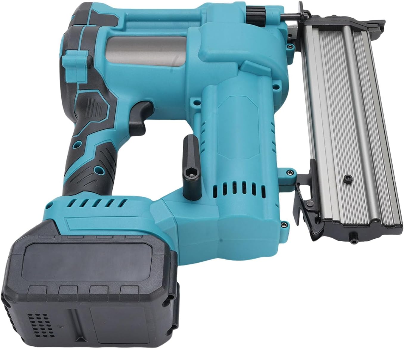 Cordless Brad Nailer Electric Staple Gun 2 in 1 Tool with 5000mAh Battery for Woodworking Flooring Roofing Framing (US Plug)