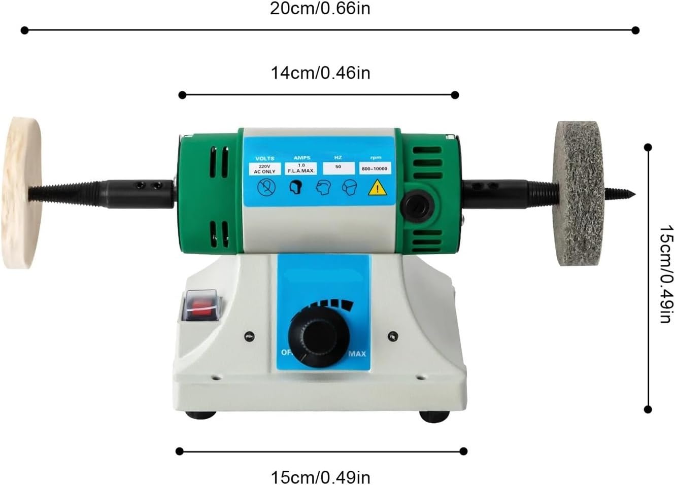 Polishing Machine Desktop Lathe Grinding Machine Jewelry Metal Jade Polishing Table Variable Speed Adjustable Polishing Motor