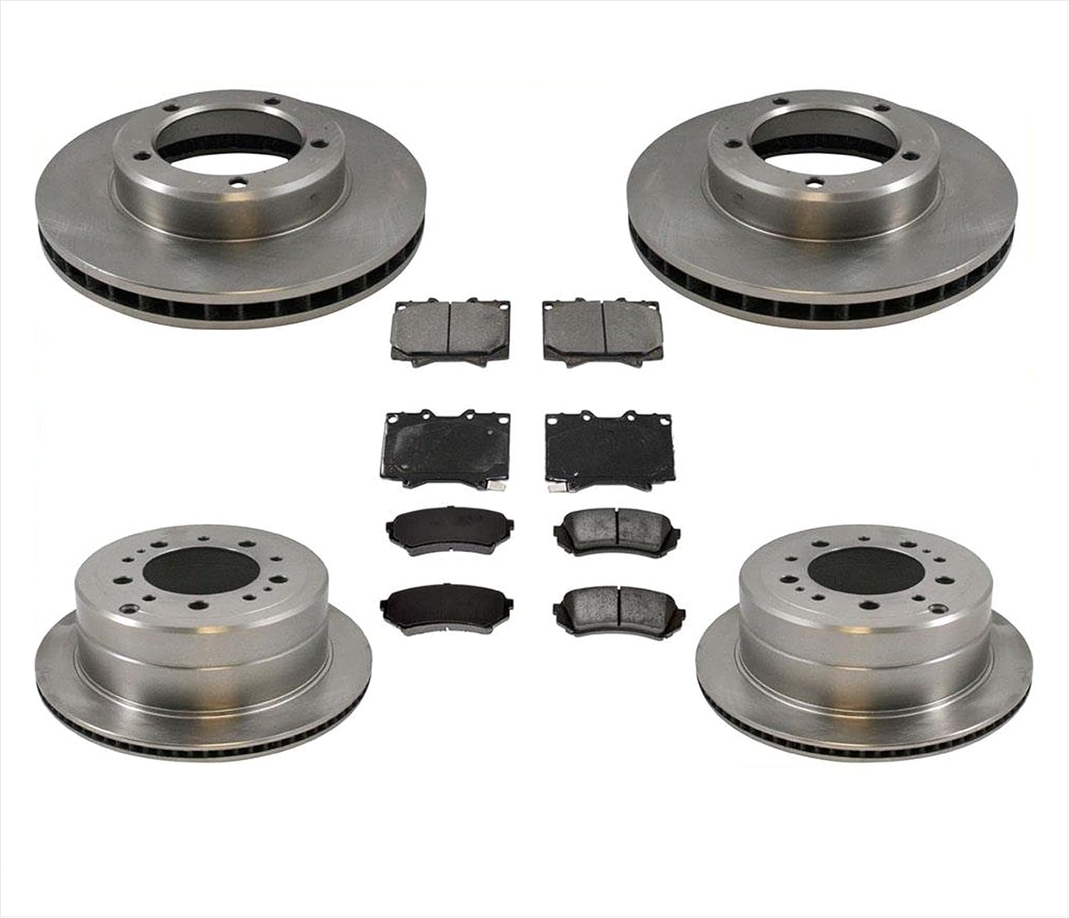 Disc Brake Rotors Brake Pads Replacement Parts for Lexus LX470 for Toyota Landcruiser 1998 1999 2000 2001 2002 2003 2004 2005 2006 2007