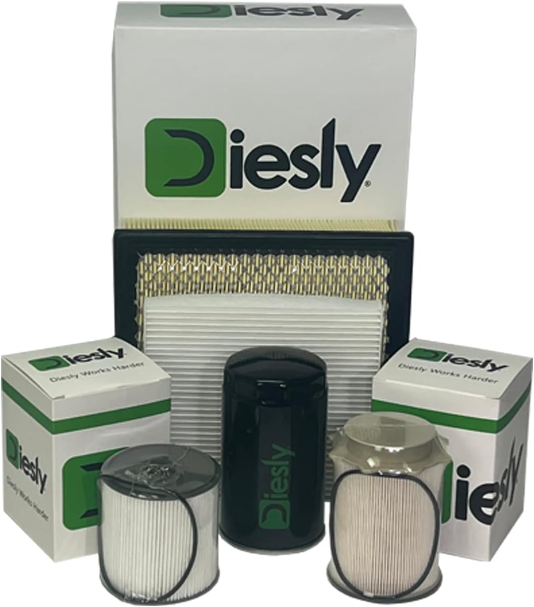 Diesly RAM 6.7 Cummins Fuel Filters | Oil Filter | Air Filter | Cabin Air Filter Kit for 2019-2024 RAM 2500 3500 Diesel Trucks