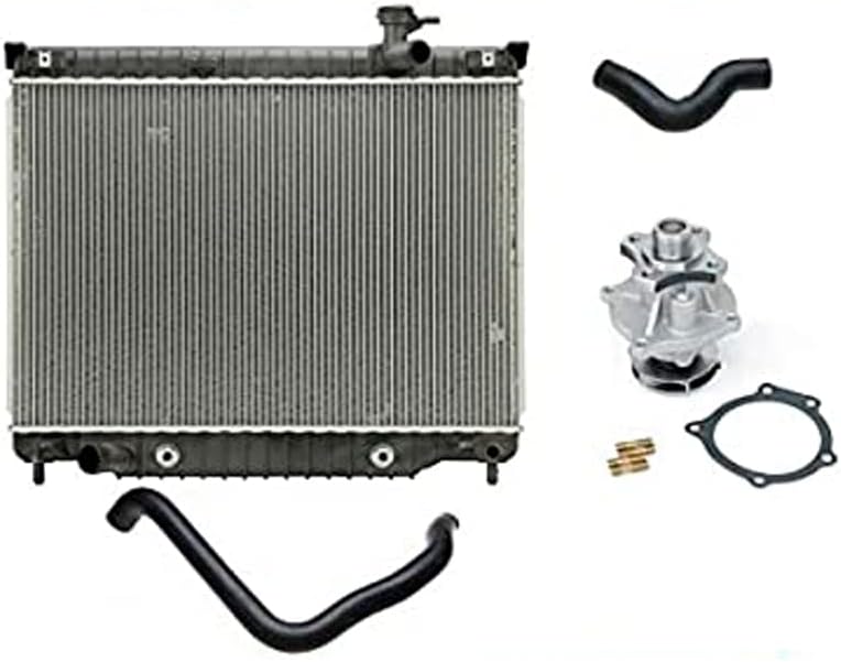 New Water Pump Radiator and Hoses Replacement Parts For Chevrolet 2002-2009 Trailblazer 4.2 4Pcs