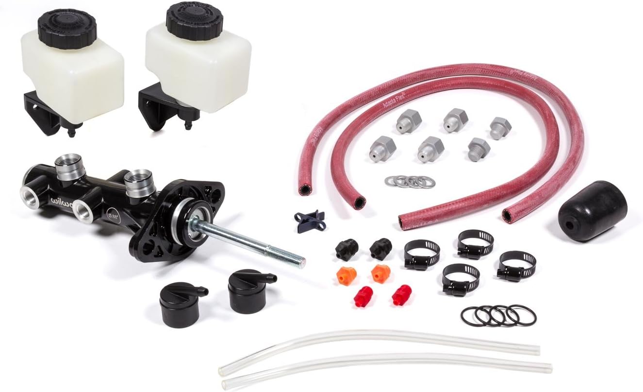 Wilwood 260-14242-BK Tandem M/C Remote Mnt15/16in Bore Black, 1 Pack