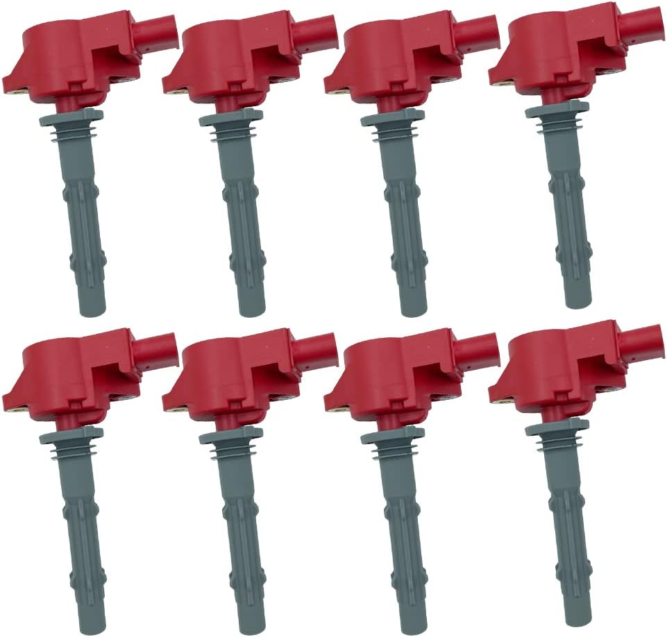 8PCS ARKAUTO HIGH ENERGY RED TOP IGNITION COIL UF535 A2729060060 A0001502780 FOR MERCEDES BENZ CL550 CLK550 CLS550 CLS550 E550 GL450 G550 GL450 GL550 ML550 S550 SL550 4.6 5.5 V8 M273 W211 W212 W221