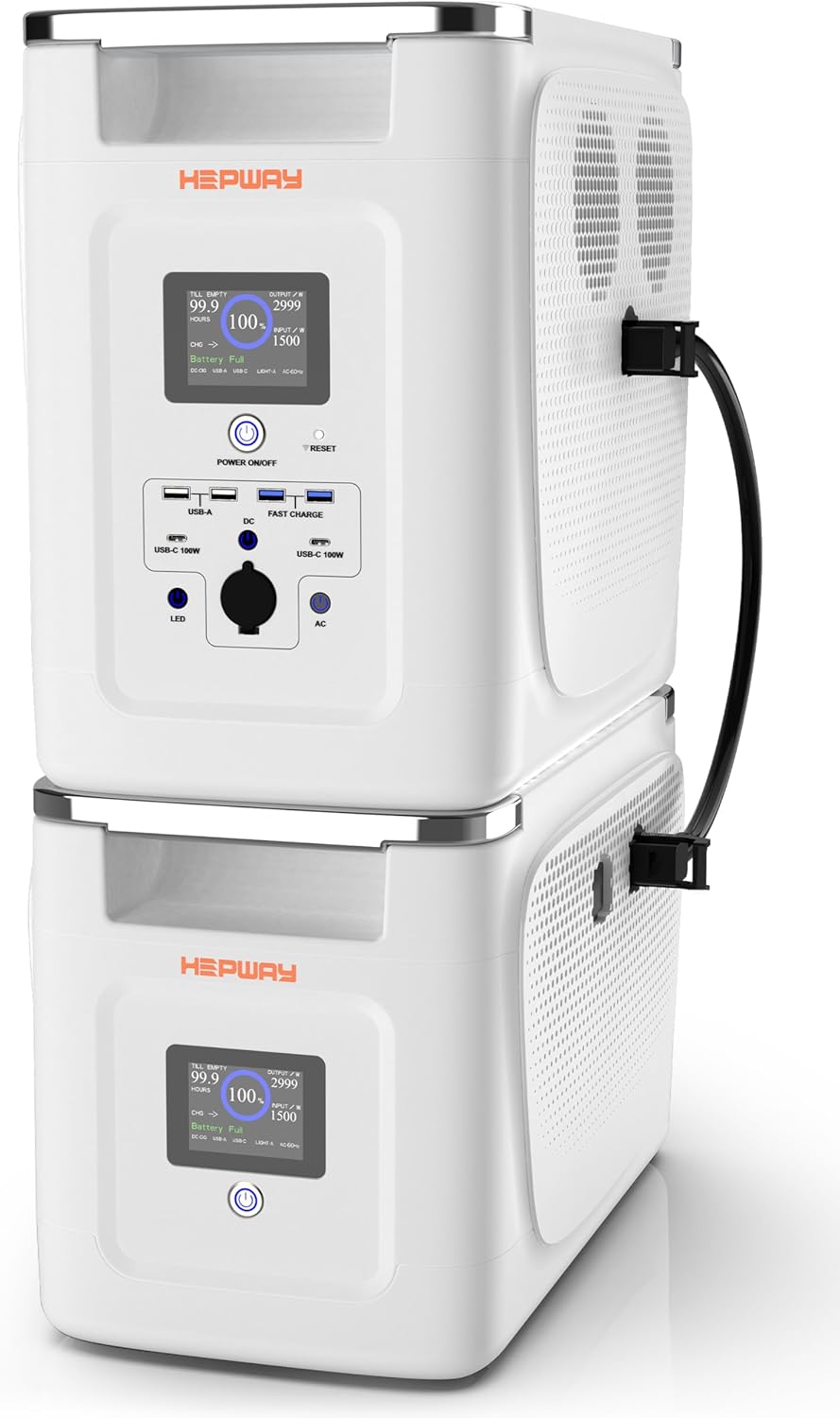 Portable Power Station 2000W with Expansion Battery,10ms UPS APP WIFI Remote Control Solar Generator 120V AC Power Lifting 3600W, Full Charge in 82 Min, 4096Wh LiFePO4 Battery for Outdoor,Home Backup