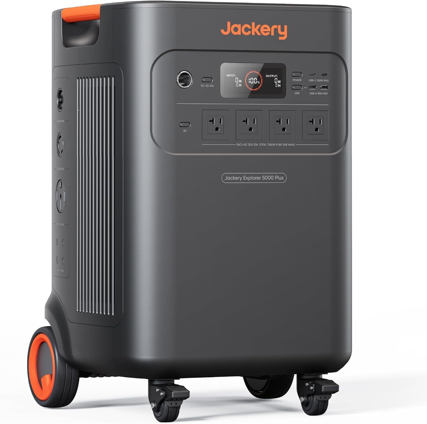 Jackery Explorer 5000 Plus Portable Power Station, 5000Wh LiFePO4 Battery, 120V/240V 7200W AC Output, Expandable to 60kWh for Essential Home Backup, Emergency Power Supply (Renewed)