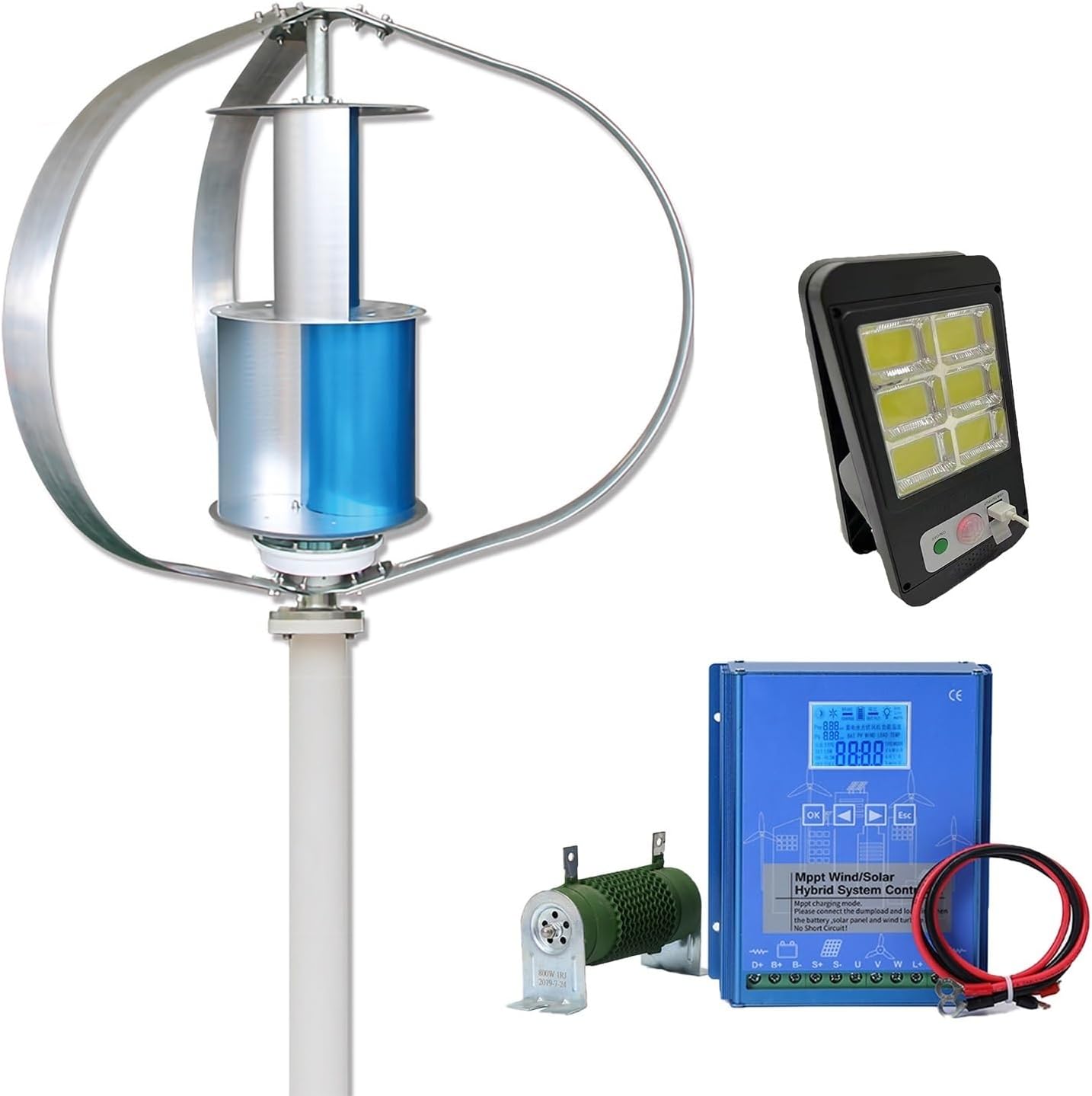3000W Wind Turbine Generator With Controller – Rare Earth Maglev Technology, Low 1.5m/s Startup, 12V/24V Quiet Off-Grid Power Solution For Home, RV, Cabin & Emergency Backup(12v)