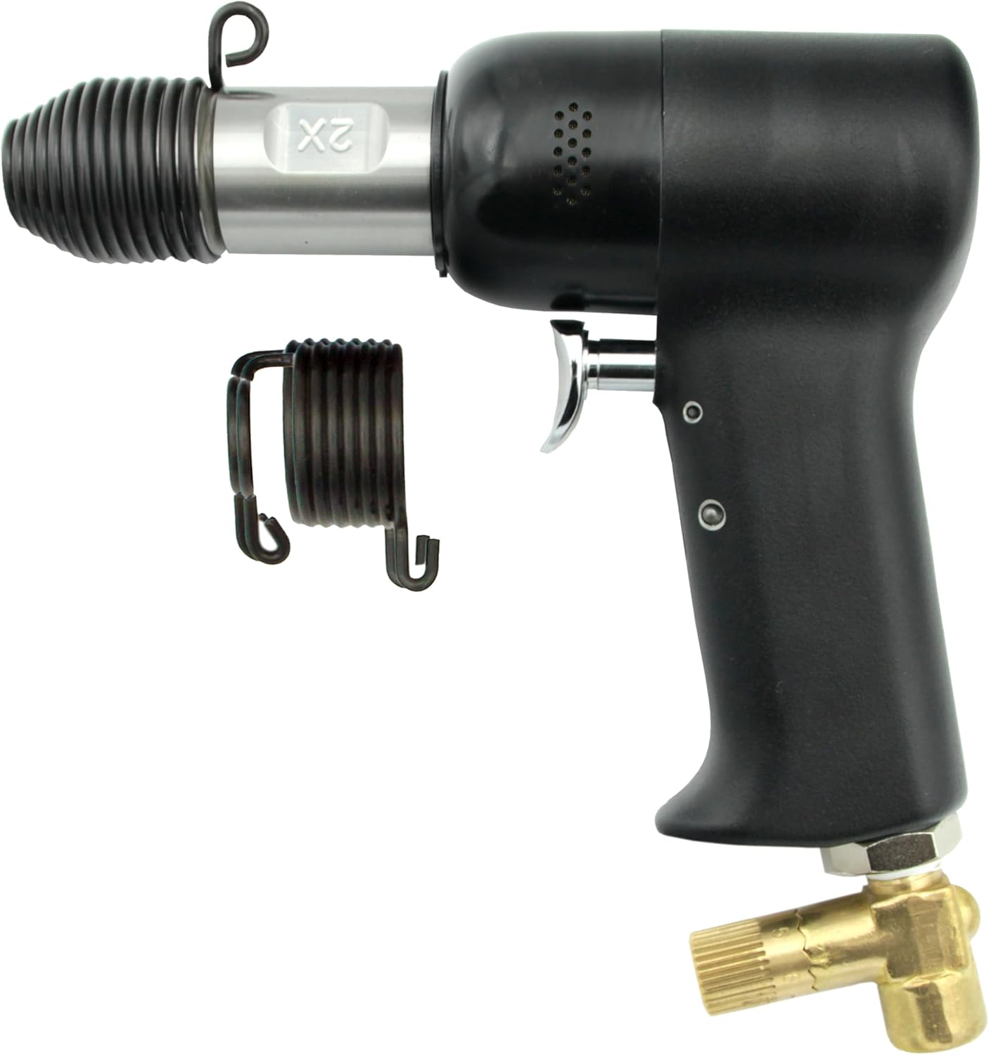 2X Pneumatic Rivet Gun for Solid Rivets, 1/8 inch Rivet Capacity, Aircraft & Automotive Use