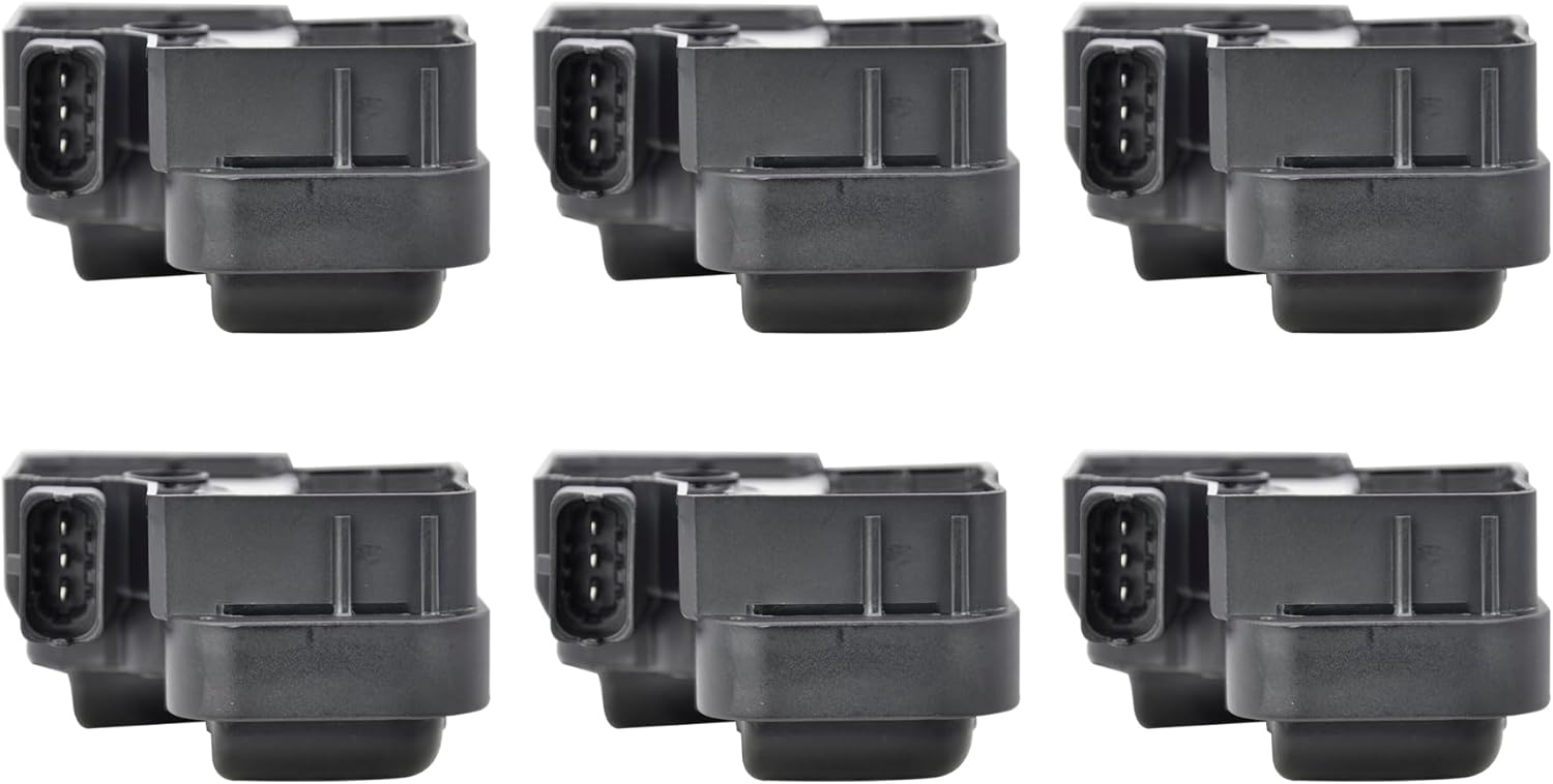 Set of 6 Ignition Coil Pack Compatible with 1998-2008 Chrysler Crossfire Mercedes-Benz C240 C280 C32 AMG C320 CLK320 E320 ML320 ML350 S350 SL55 AMG SLK32 AMG SLK320