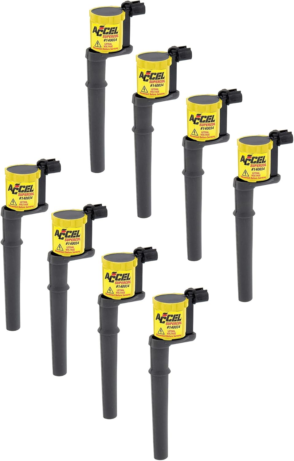 ACCEL 140034-8 SuperCoil Ignition Coil - 8 Pack