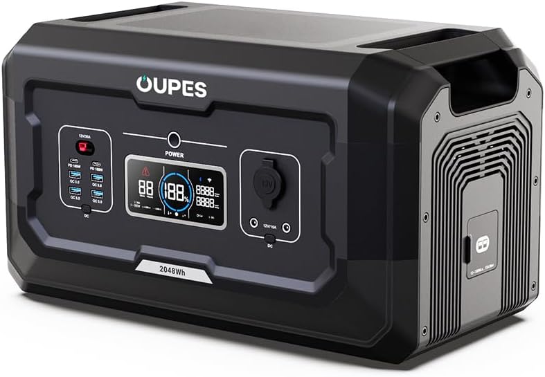 OUPES B5 Smart Extra Battery - 5040Wh LiFePO4 Expansion Battery for Mega 5 Portable Power Station, Scalable to 45.36kWh