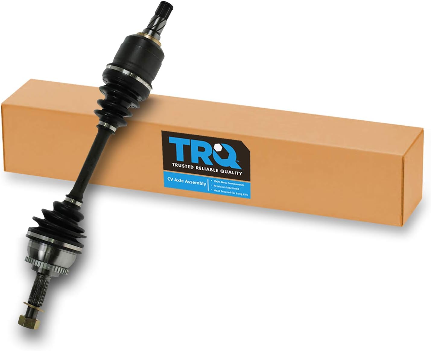 TRQ Front Left CV Axle Shaft Assembly Drivers Side Compatible with 2000-2001 INFINITI I30 2002-2004 I35 2000-2008 Nissan Maxima