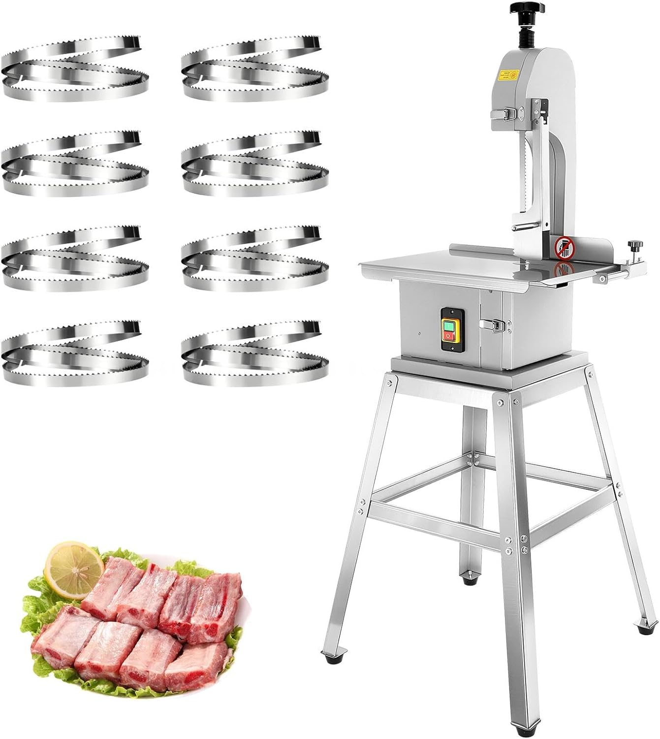 Professional Electric Meat Saw, 1500W Vertical Bone Cutter, 19.3