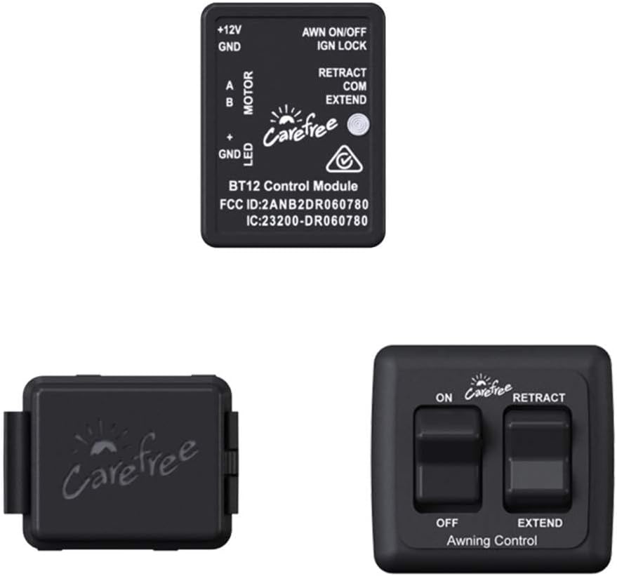 Carefree Connects BT12 Wireless RV Awning Bluetooth Control System with Auto-Retraction