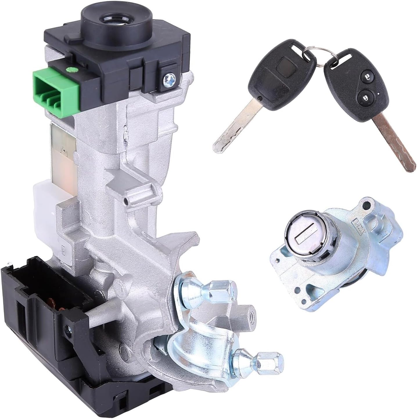 72185-TR0-A01 Door Cylinder, 06351-SZA-A01 Ignition Lock Ignition Switch Cylinder Door Lock w/Keys fit for Honda for Pilot 2009 2010 2011 2012 2013 2014 2015