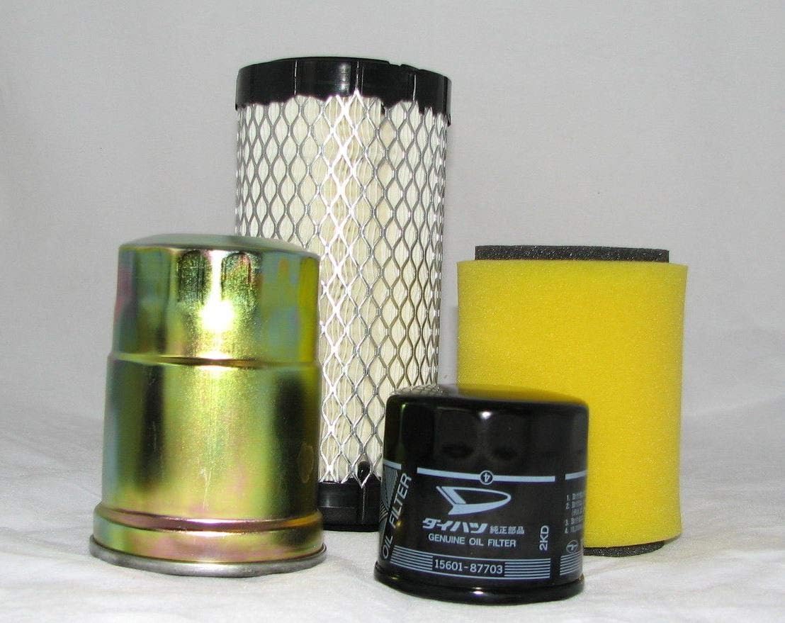 Complete Kit Compatible with Kawasaki Diesel 2510, 3010, 4000, & 4010 Mule (Oil, Air & Fuel Filters)