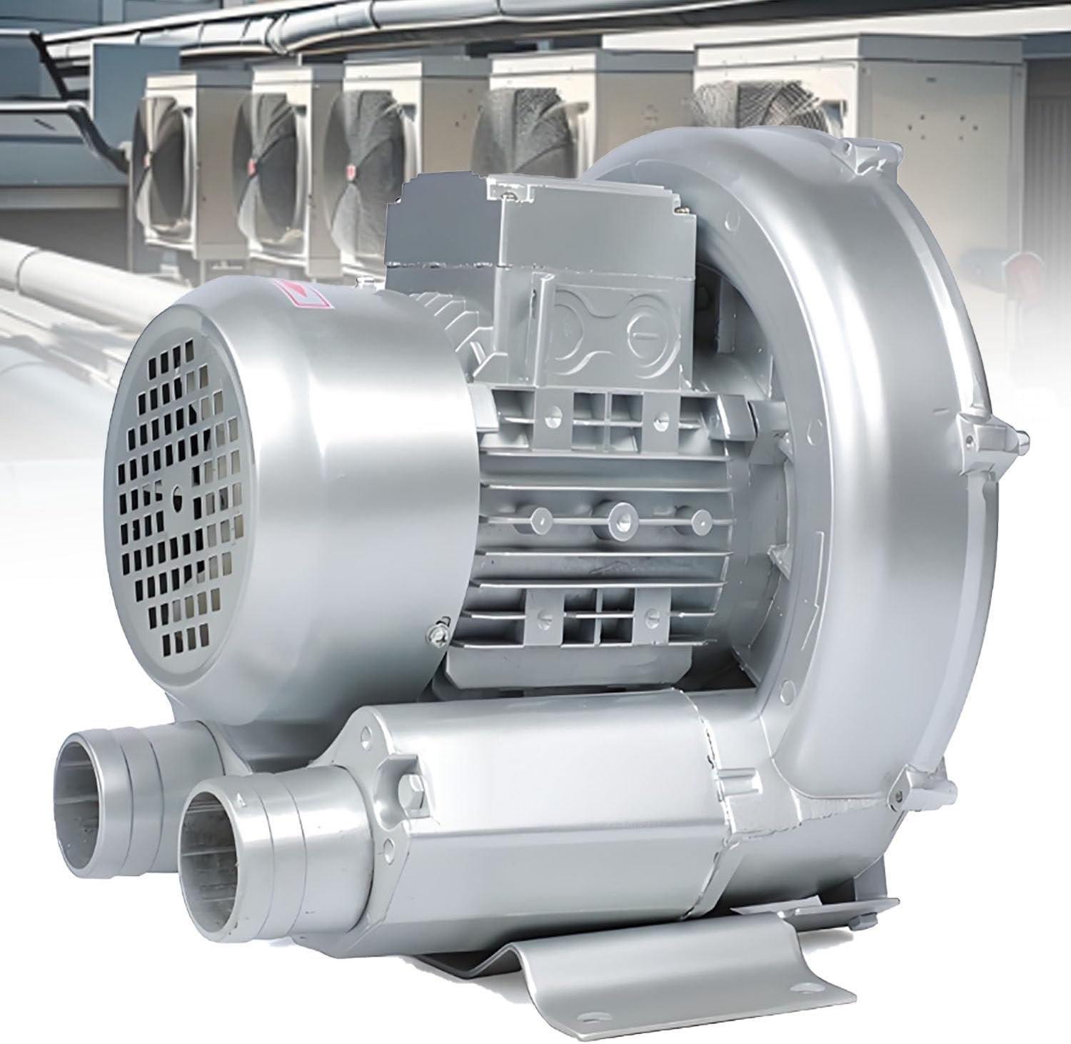 Regenerative Air Blower, High Pressure Industrial Vacuum Pump, High-pressure Vortex Ring Blower, 2800 Rpm, Silenced Filter Cotton, for Aquarium, Hydroponics Pond, Septic Tank Aerators (370W)