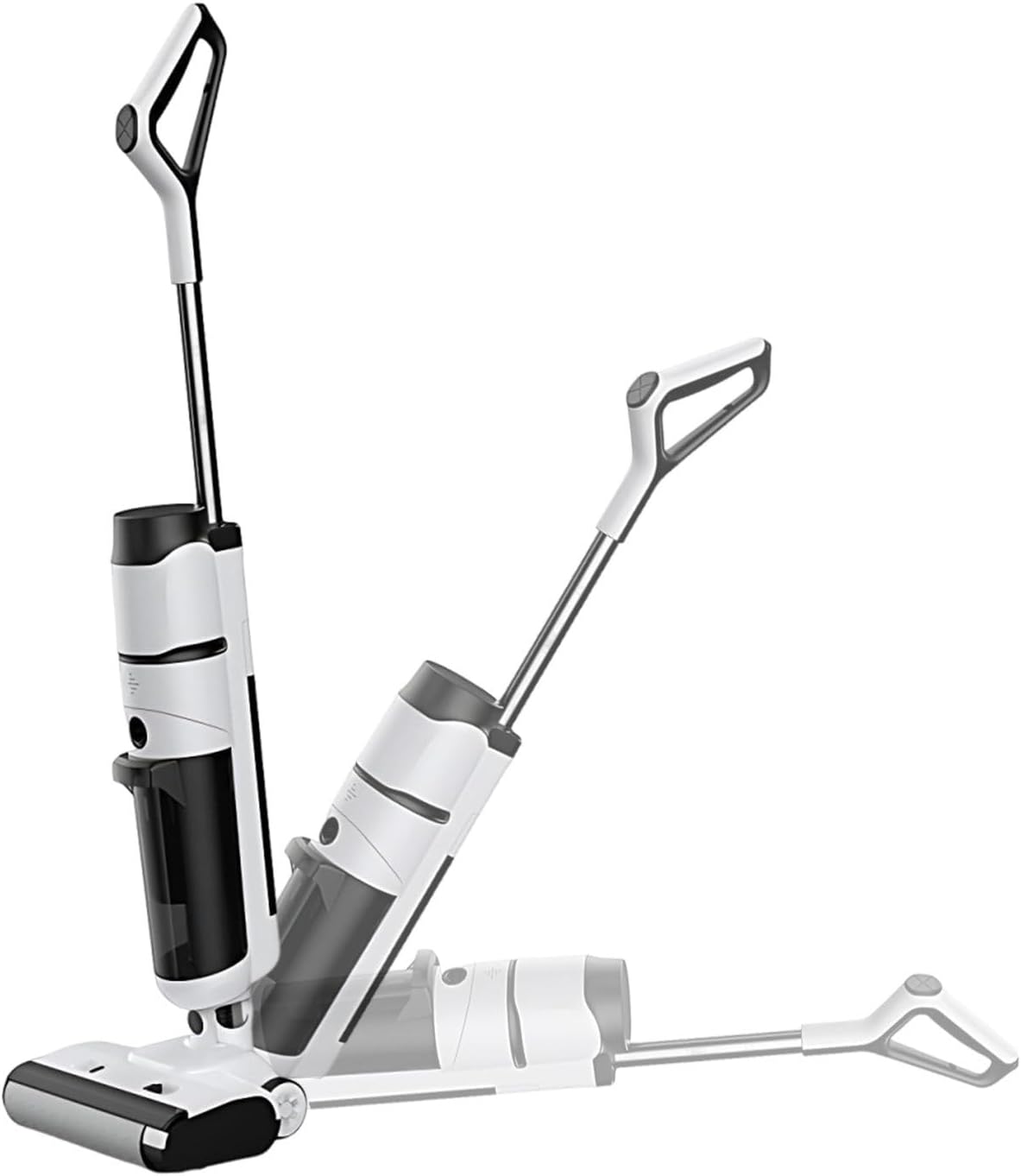 Floor Scrubber, Wet Dry Vacuum Cleaner, Cordless Vacuum Mop All in One Combo, Hard Floor Self-Propelled Cleaner with Long Runtime, One-Click Self-Cleaning Dry+Tilt180°