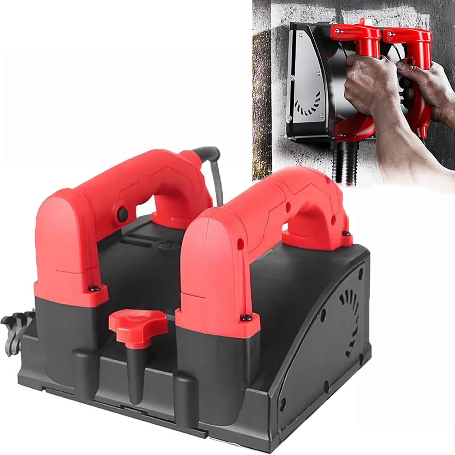 Electric Wall Planer Machine with Vacuum Connector - Handheld Wall Scraper for Dust-Free Paint, Putty, and Cement Removal, 90° Edge Cleaning Tool
