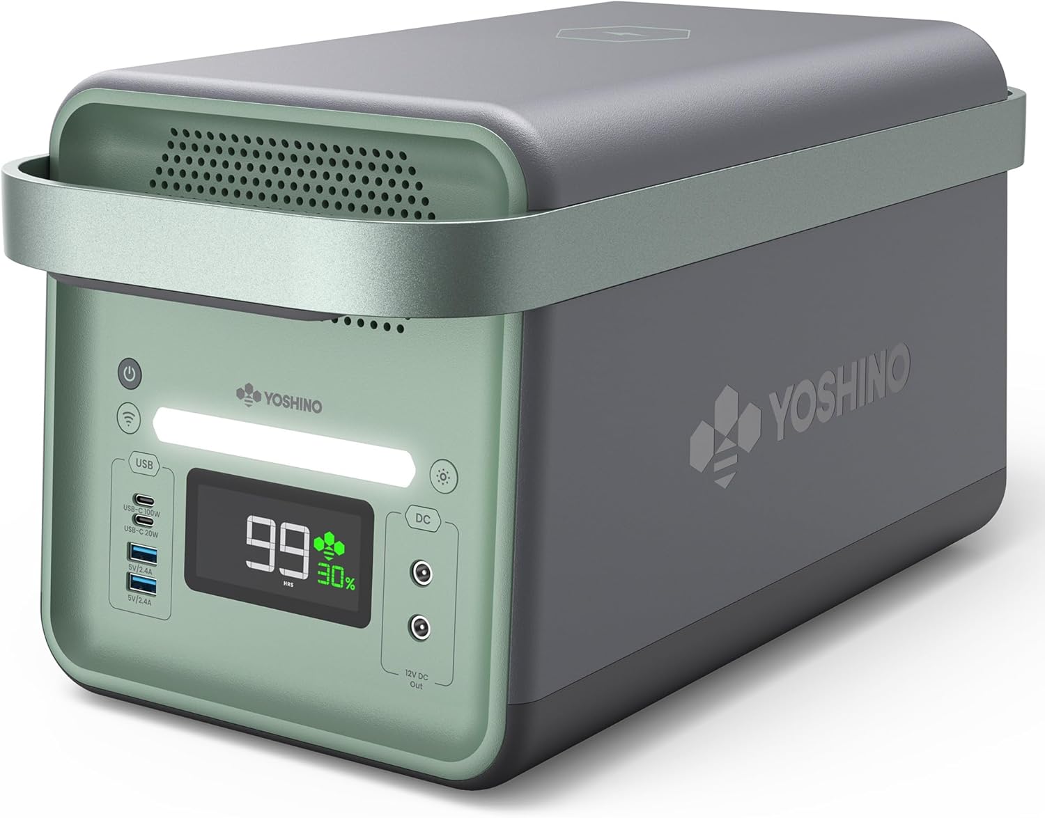 Yoshino Solid-State Portable Power Station B2000 SST, 1326Wh Backup Battery, Four 2000W AC Outlets, Full Charge in 1 Hour, Solar Generator (Solar Panel Optional) for Camping, Home Use, Emergency, RVs