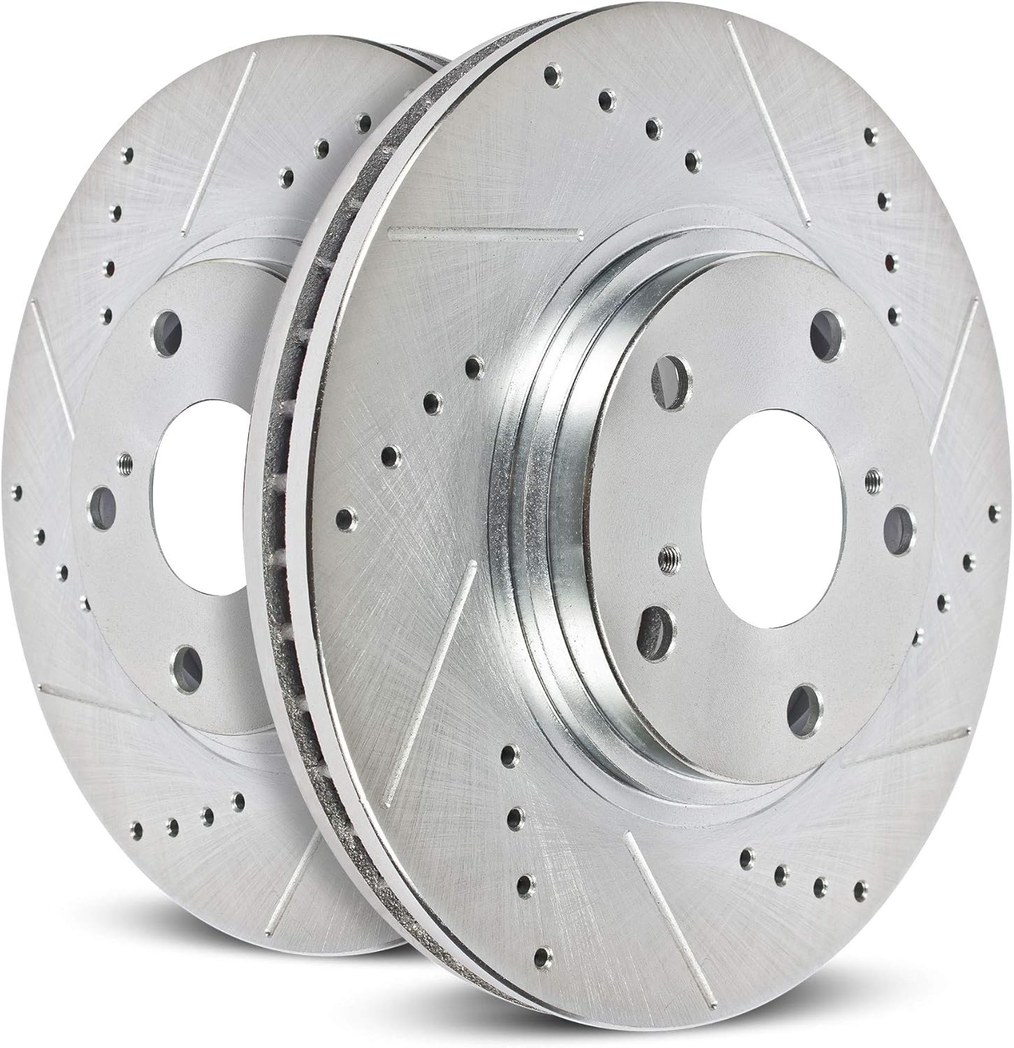 Power Stop AR86005XPR Drilled and Slotted Rear Brake Rotor Pair For Ram 1500 2019-2024 [Model Specific]
