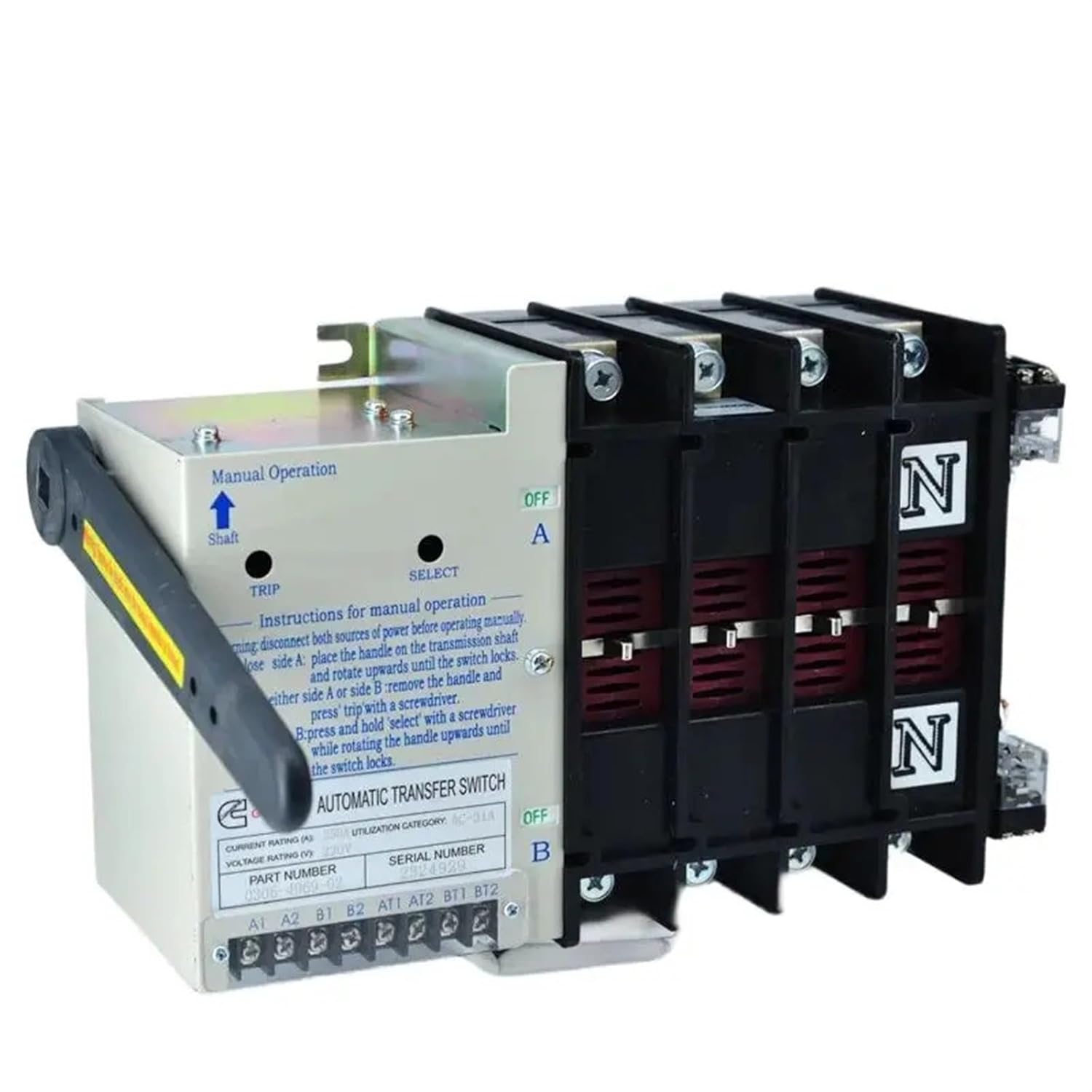 Select Switch ATS 0306-4969-02 Automatic Transfer Assembly ATS 0306-4993-01(0306-4993-01 63A)
