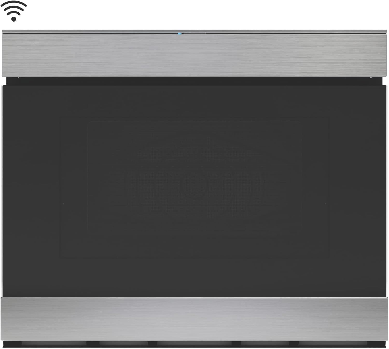 SHARP SMD2499FS Smart Convection Microwave Drawer Oven with Easy Wave Open, 24-inch, 1.4 Cubic Feet, 950 Watt, Concealed Glass Touch Control Panel, Works with Alexa Certified, Edge to Edge Black Glass